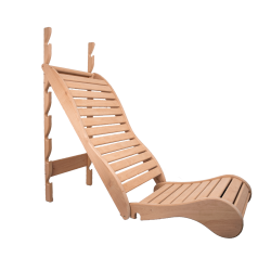 Avslappningssäng för bastu, svartor 