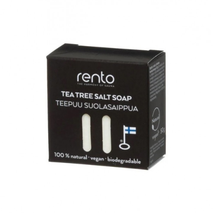 RENTO salttvål, tea tree 50 g.