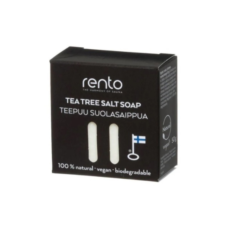 RENTO salttvål, tea tree 50 g.