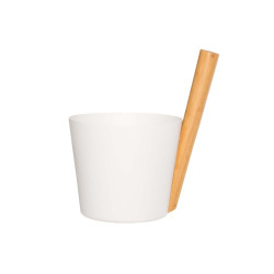 Aluminiumhink med handtag - RENTO, vit 