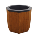 Kallbadkar med träbeklädnad, 200 l - 0