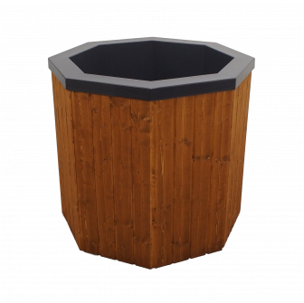 Kallbadkar med träbeklädnad, 550 l