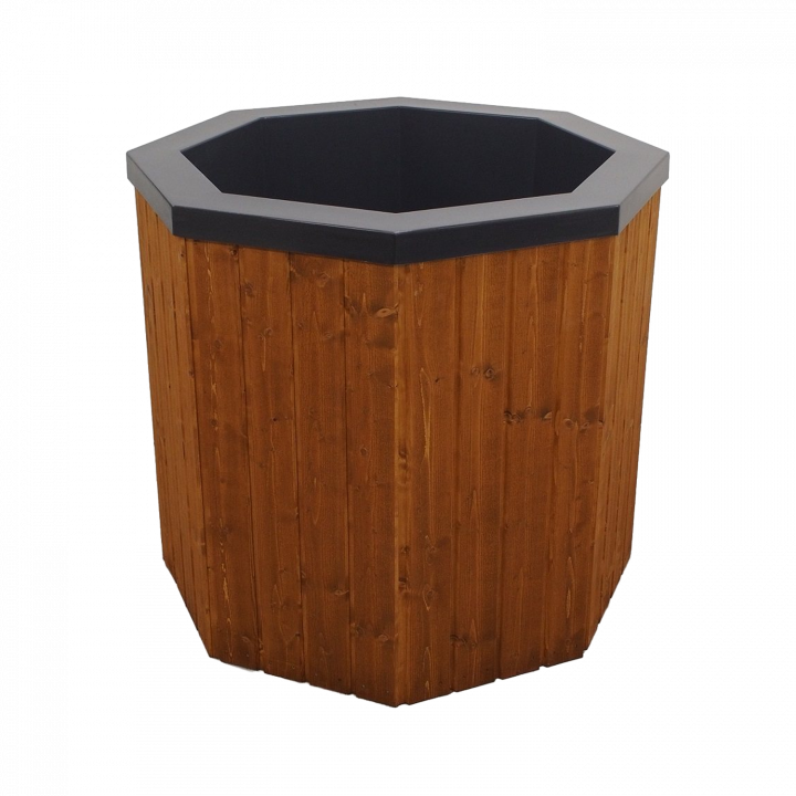 Kallbadkar med träbeklädnad, 550 l