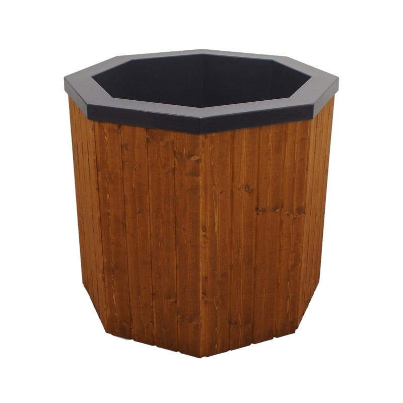 Kallbadkar med träbeklädnad, 200 l