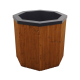 Kallbadkar med träbeklädnad, 550 l