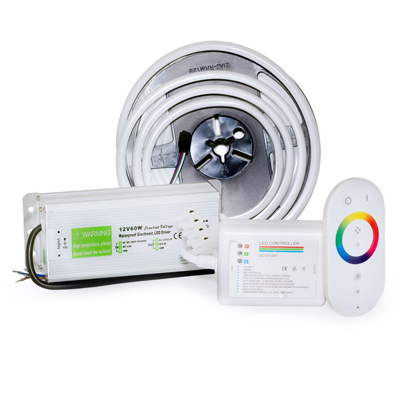 Sauflex LED RGB MILK -uppsättning 12 W, 5 m