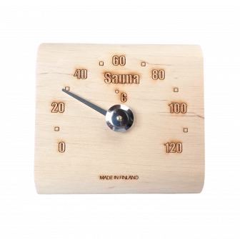 Saunia bastutermometer i alträ