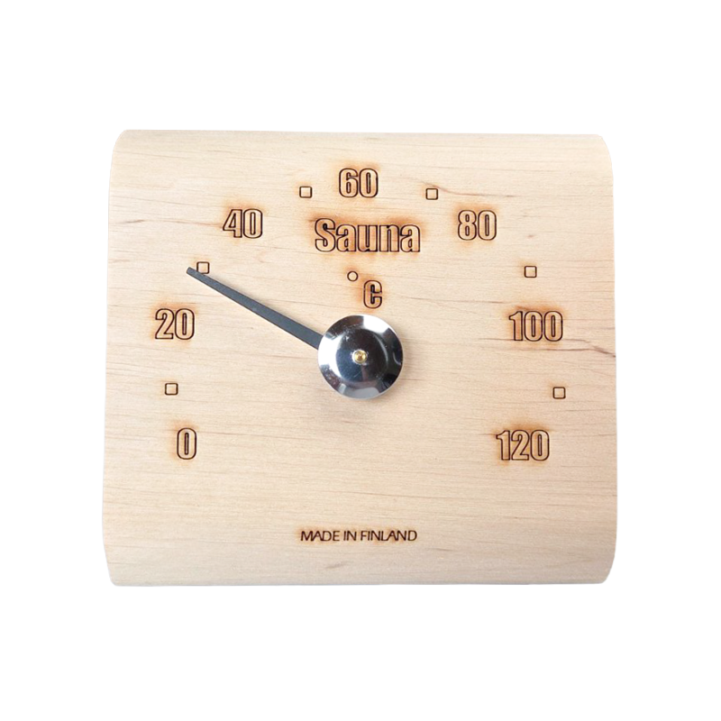 Saunia bastutermometer i alträ