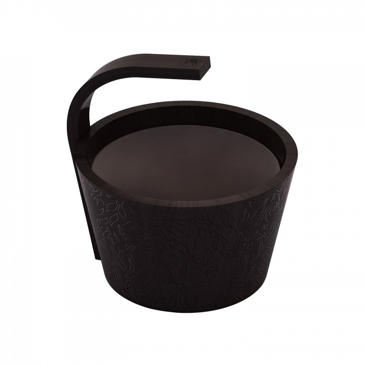 SAWO ångvattenhink, svart, 4 l
