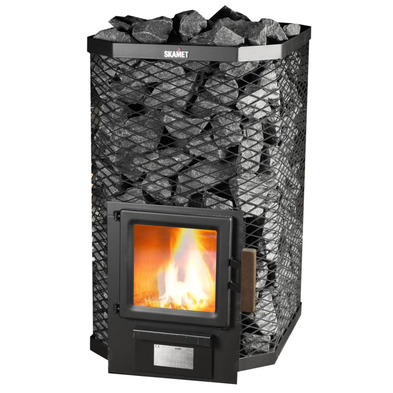 Vedeldad bastuugn - SKAMET aggregat S-120 GL