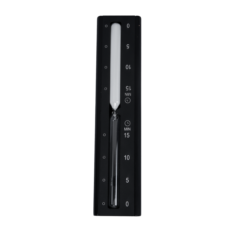 SAUFLEX timglas, svart 15 min