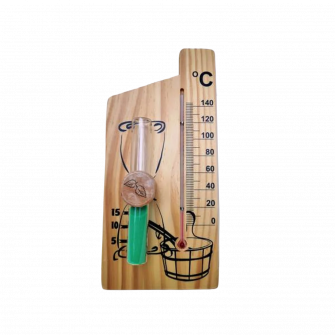Timglas - sprittermometer, grön