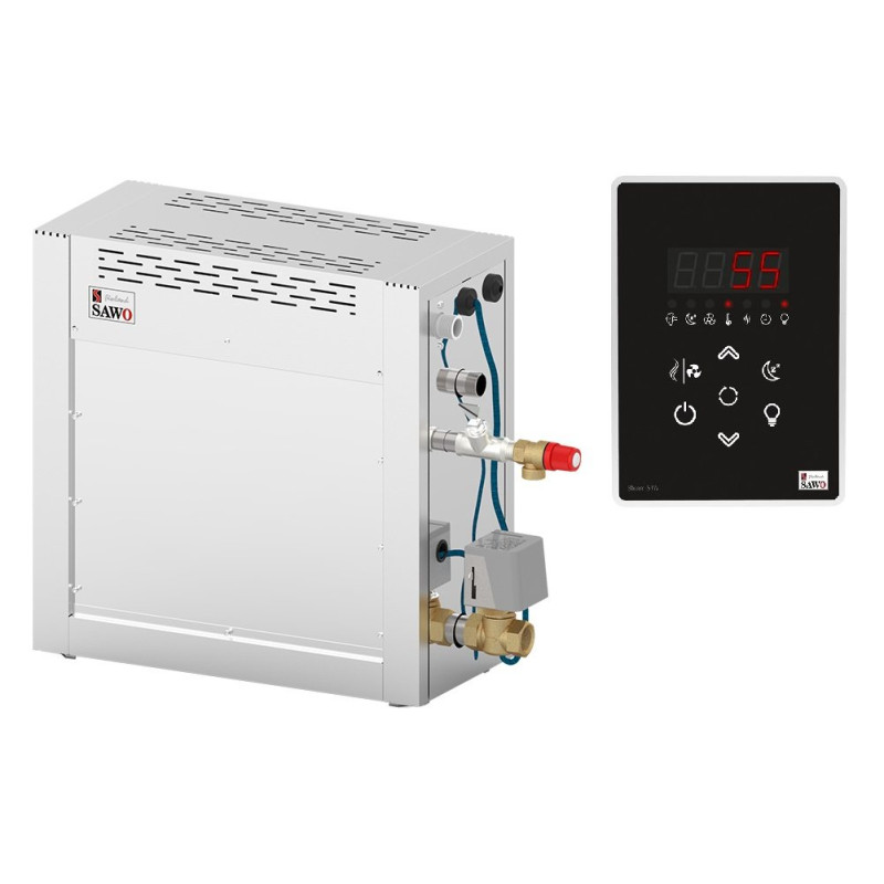 SAWO STN V2 ånggenerator med kontrollpanel