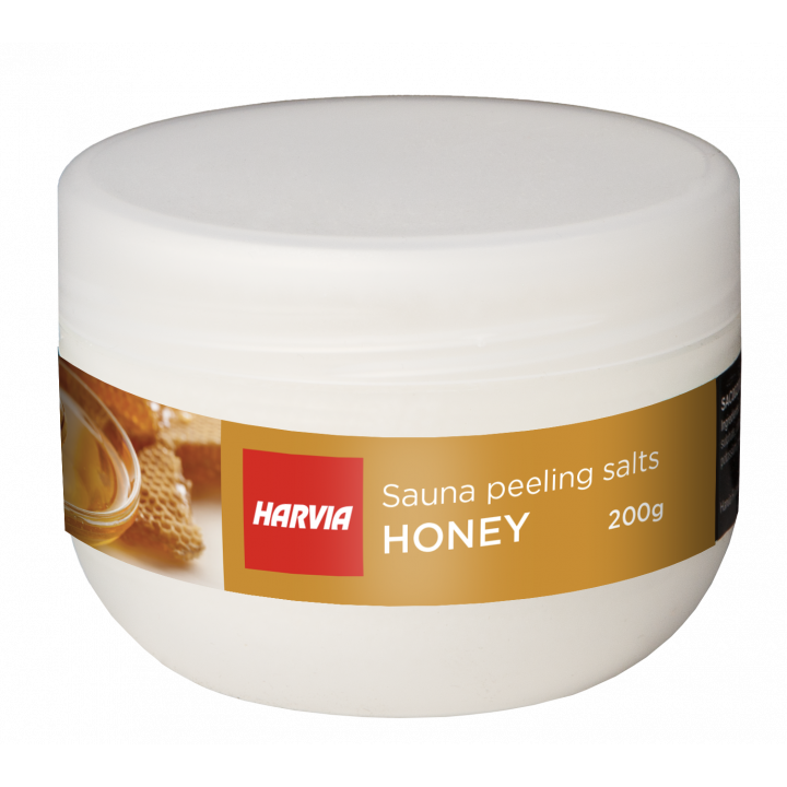 Bastu peelingsalt HARVIA honung 200g