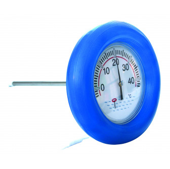 Flyttermometer - 185 mm diameter, med gummihölje