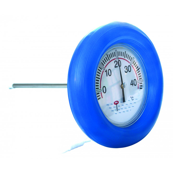 Flyttermometer - 185 mm diameter, med gummihölje