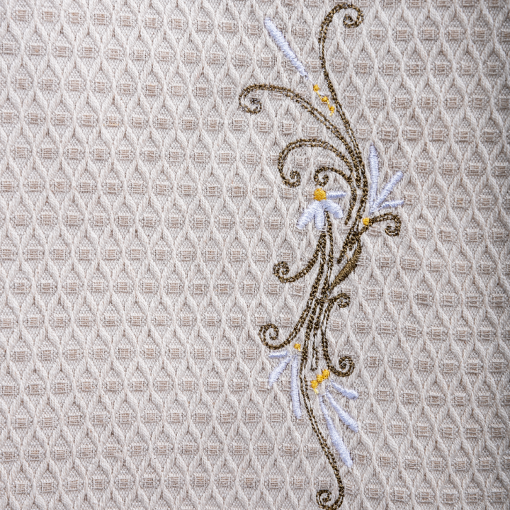 Dambastuförkläde - LINNE, broderat