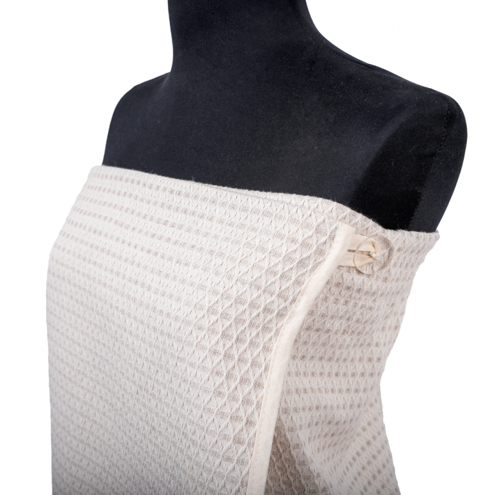 Dambastuförkläde - LINNE, broderat