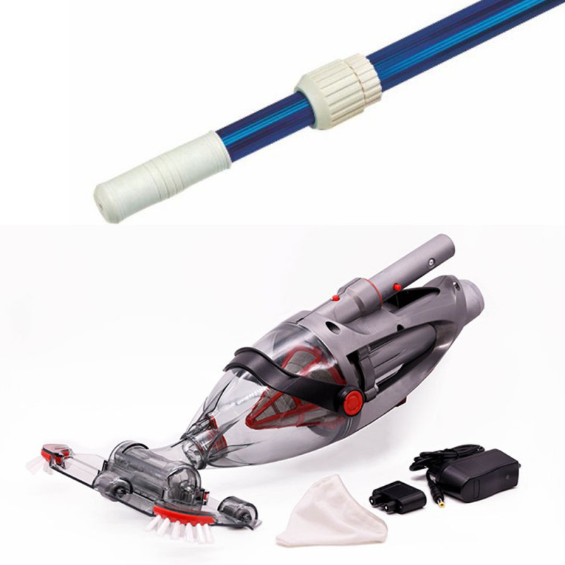 Poolrengöringssats, med pump