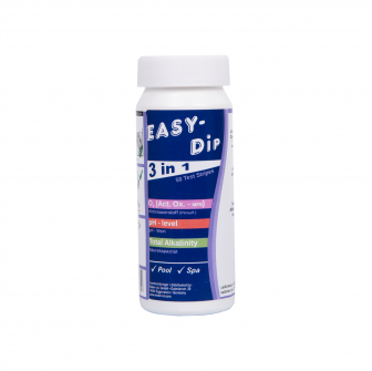 Vattentestremsor Easy-Dip 3 i 1, för pH/O2/Alkalinitetstestning, 50 st