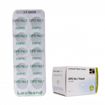Vattentesttabletter DPD 1, klorbestämning, 10 tabletter