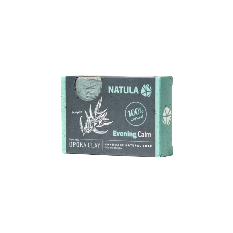 NATULA ansikts- och kroppstvål med opoka rock och eukalyptus 100g