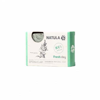 NATULA ansikts- och kroppstvål med opoka rock och mint 100g