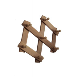 Skjutbar galge, 7 krokar 