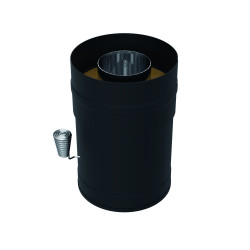 HARVIA skorstensspjäll, svart, stål 