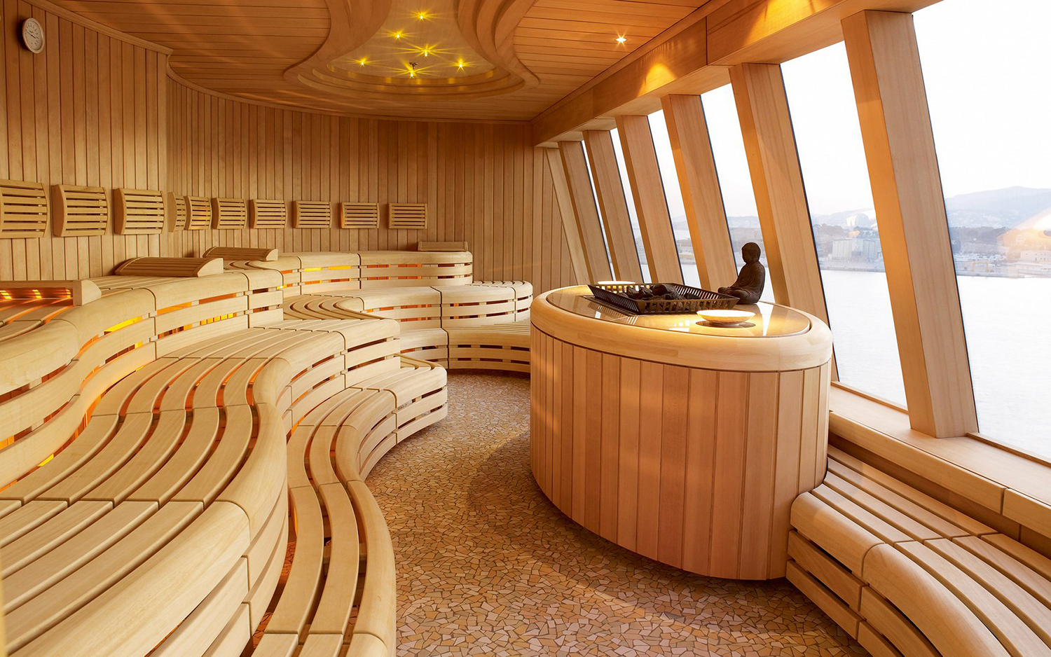 AIDA Cruises glasbastu AIDA Cruises Glass Sauna