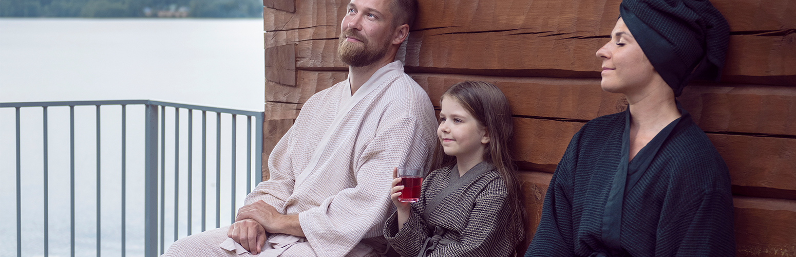 Bastukläder: Syntetmaterial hör inte hemma här