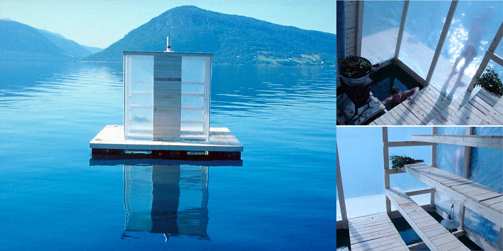 Flytande bastu i Norge Floating Sauna in Norway