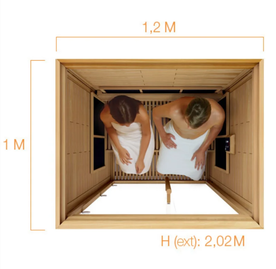 Sawo infraröd bastukabin